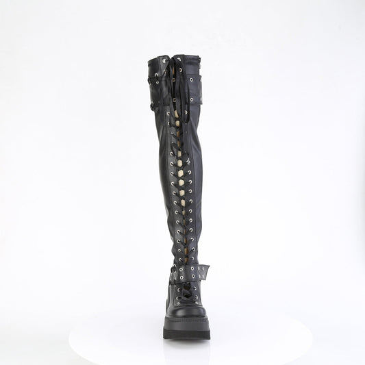 Demonia Cult Great Value - "Shaker-325" Boots - Black Vegan Leather