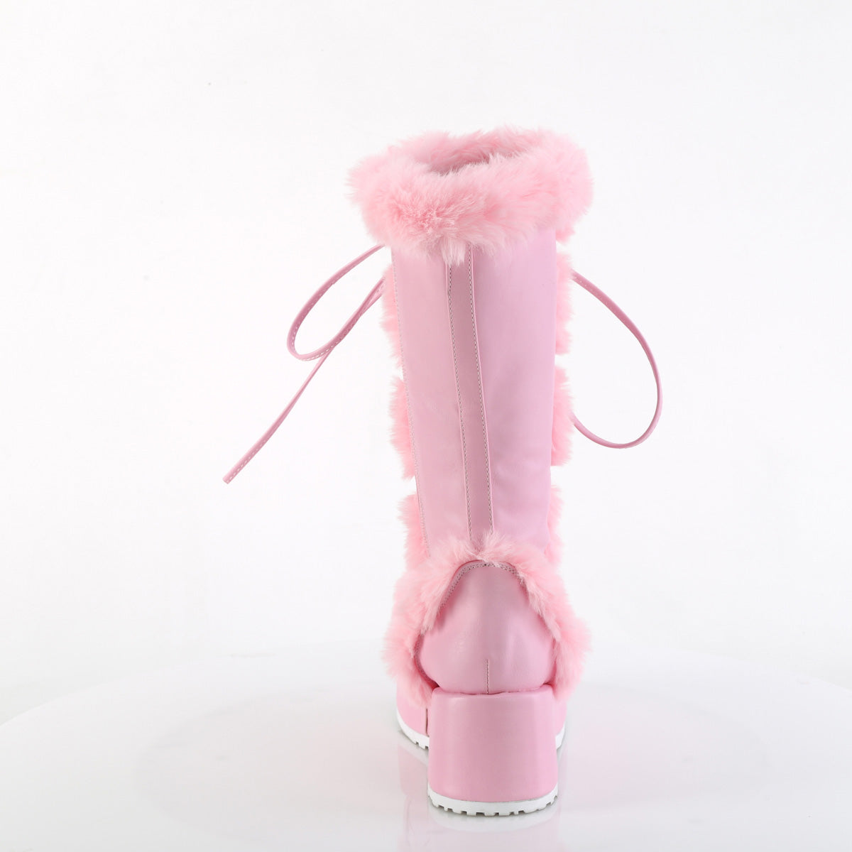 Demonia Cult Featured - "Cubby-311" Boots - Baby Pink Vegan Leather