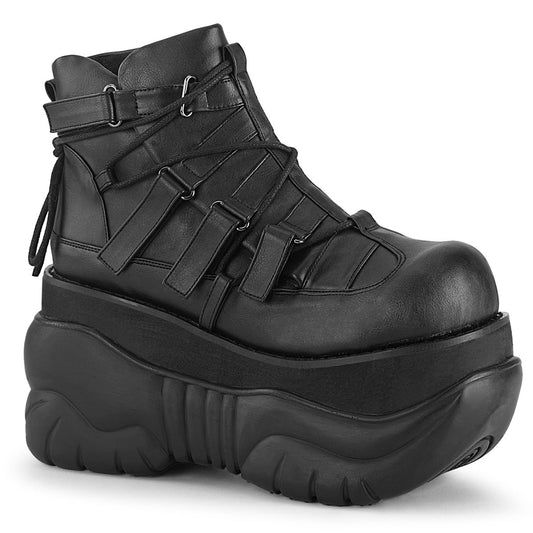 Demonia Cult Sale - "Boxer-13" Boots - Black Vegan Leather