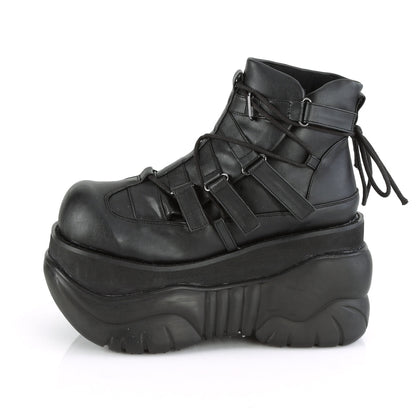 Demonia Cult Sale - "Boxer-13" Boots - Black Vegan Leather