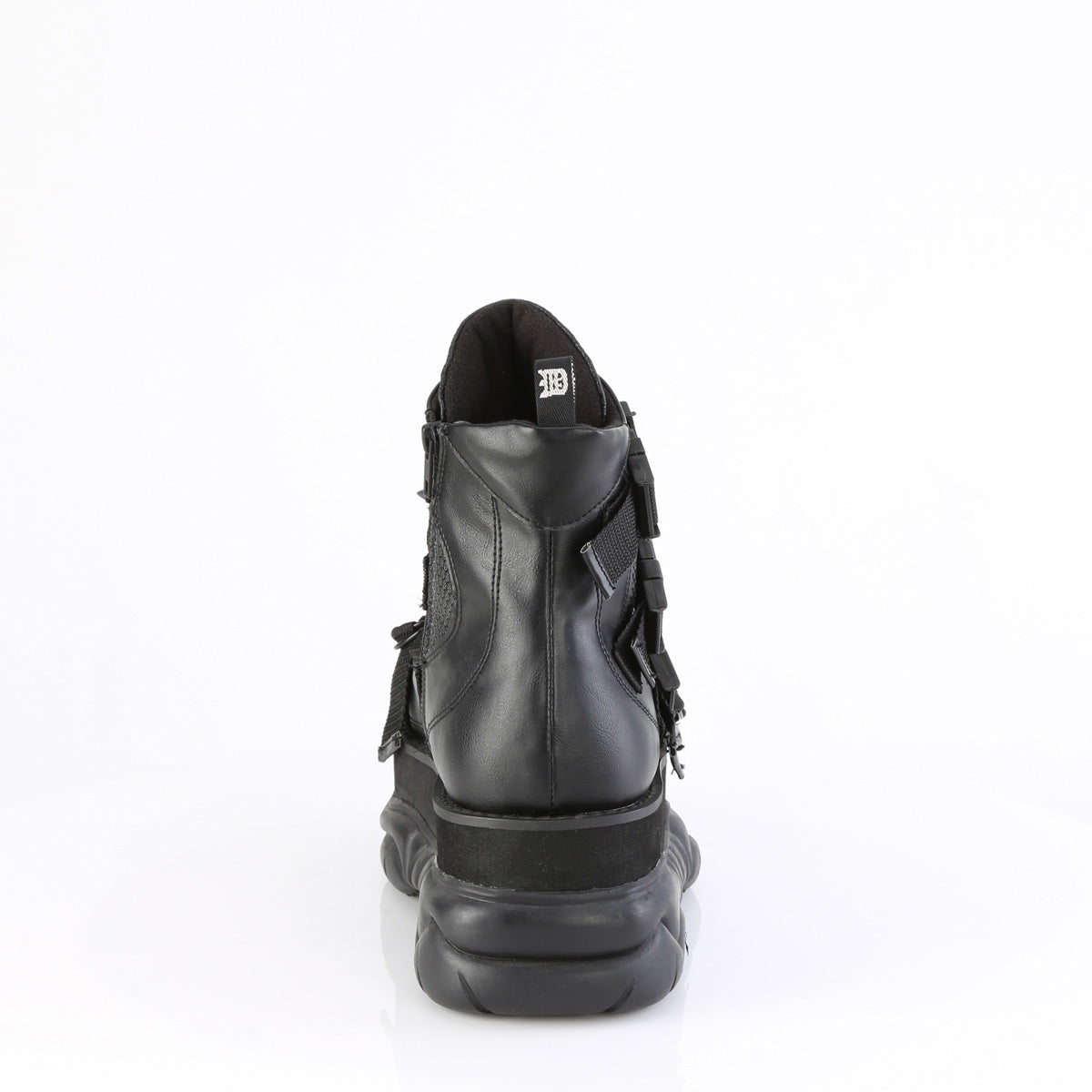 Demonia Cult Signature - "Neptune-68" Boots - Black Vegan Leather