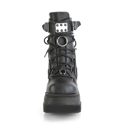 Demonia Cult Deals - "Shaker-60" Boots - Black Vegan Leather