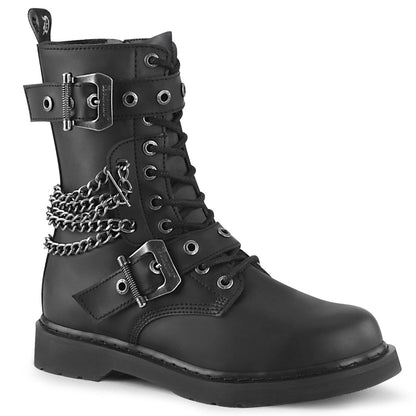 Demonia Cult Top Pick - "Bolt-250" Boots - Black Vegan Leather