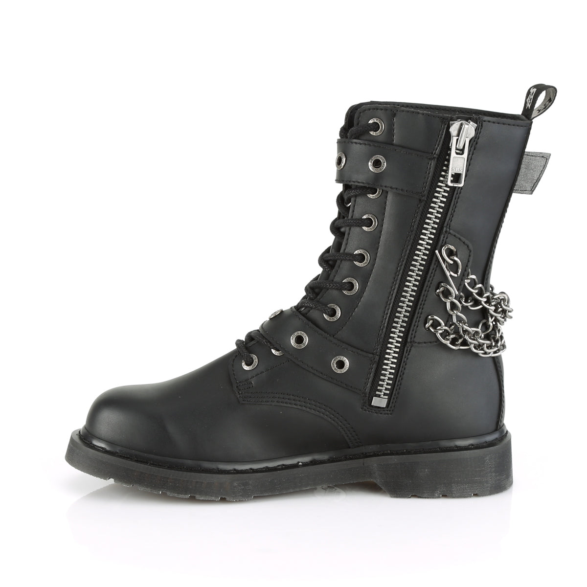 Demonia Cult Top Pick - "Bolt-250" Boots - Black Vegan Leather