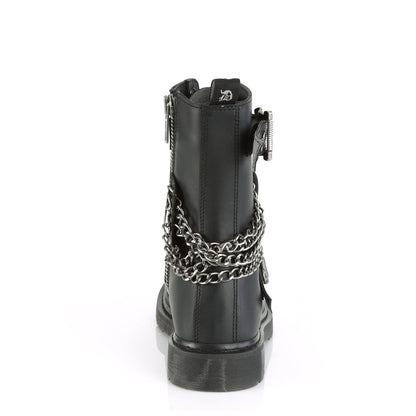Demonia Cult Top Pick - "Bolt-250" Boots - Black Vegan Leather