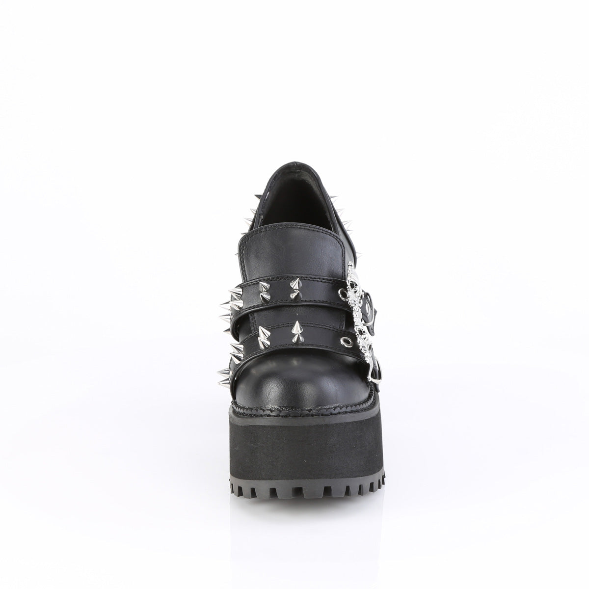 Demonia Cult Latest - "Assault-38" Boots - Black Vegan Leather