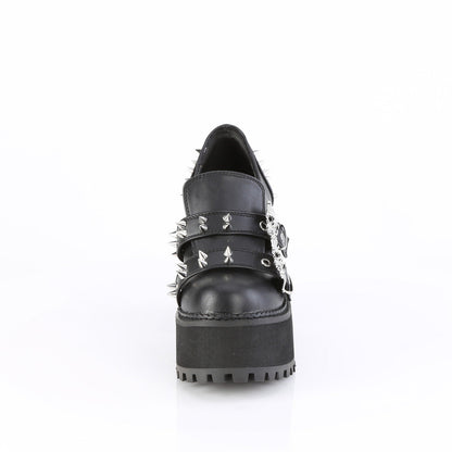 Demonia Cult Latest - "Assault-38" Boots - Black Vegan Leather