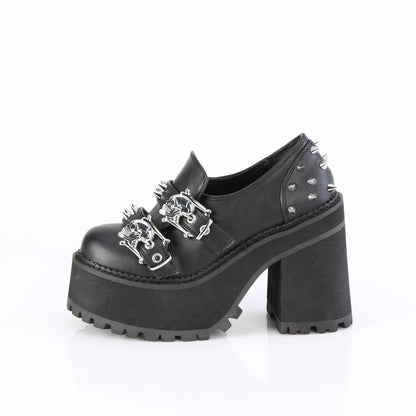 Demonia Cult Latest - "Assault-38" Boots - Black Vegan Leather