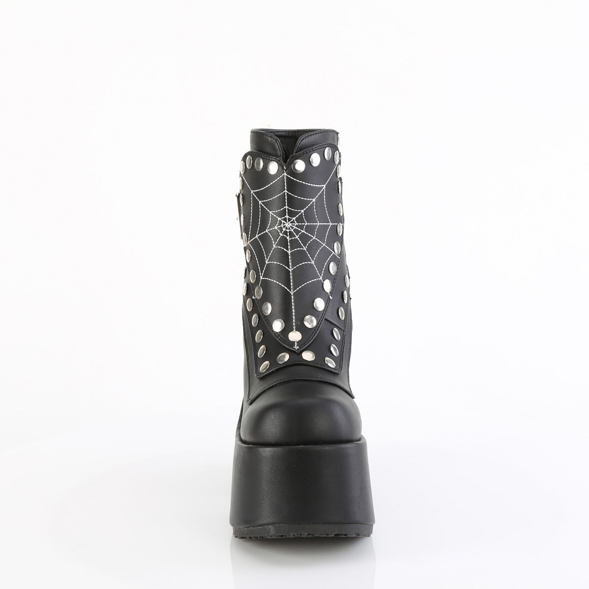 Demonia Cult Customer Favorite - "Camel-70" Boots - Black Vegan Leather