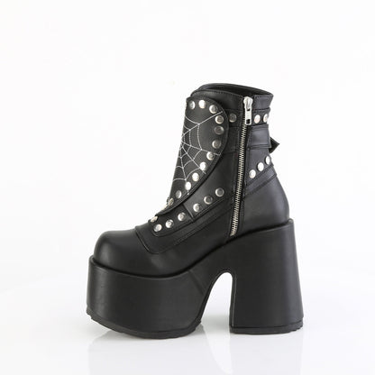 Demonia Cult Customer Favorite - "Camel-70" Boots - Black Vegan Leather