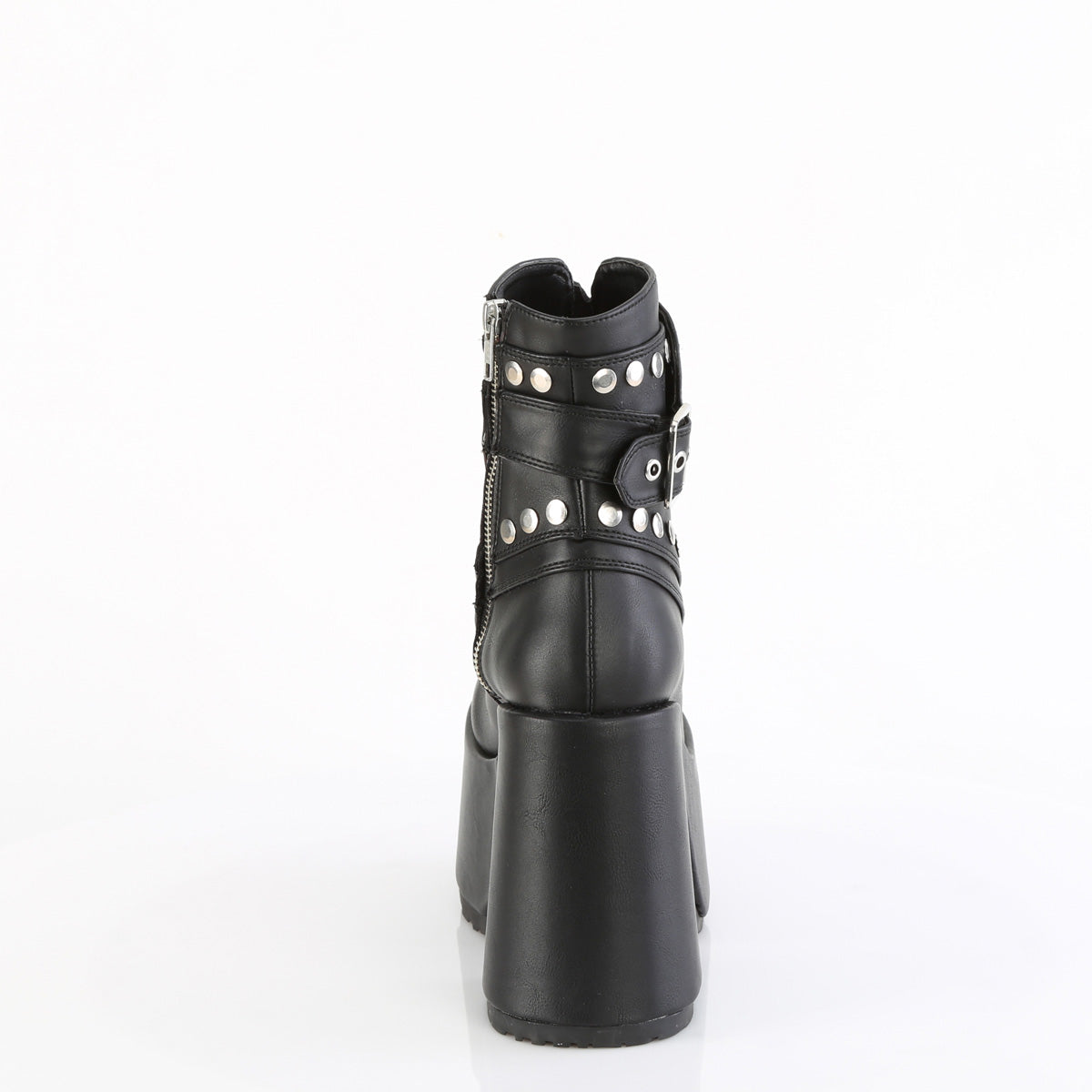 Demonia Cult Customer Favorite - "Camel-70" Boots - Black Vegan Leather