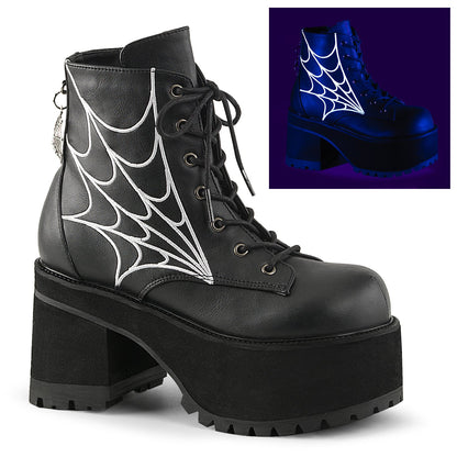 Demonia Cult Best Price - "Ranger-105" Boots - Black Vegan Leather