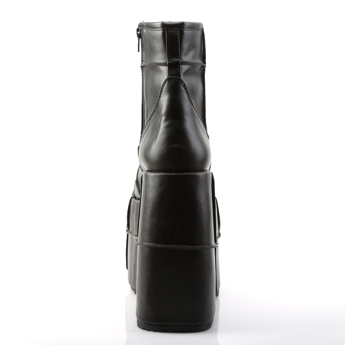 Demonia Cult Discount - "Stack-201" Boots - Black Vegan Leather