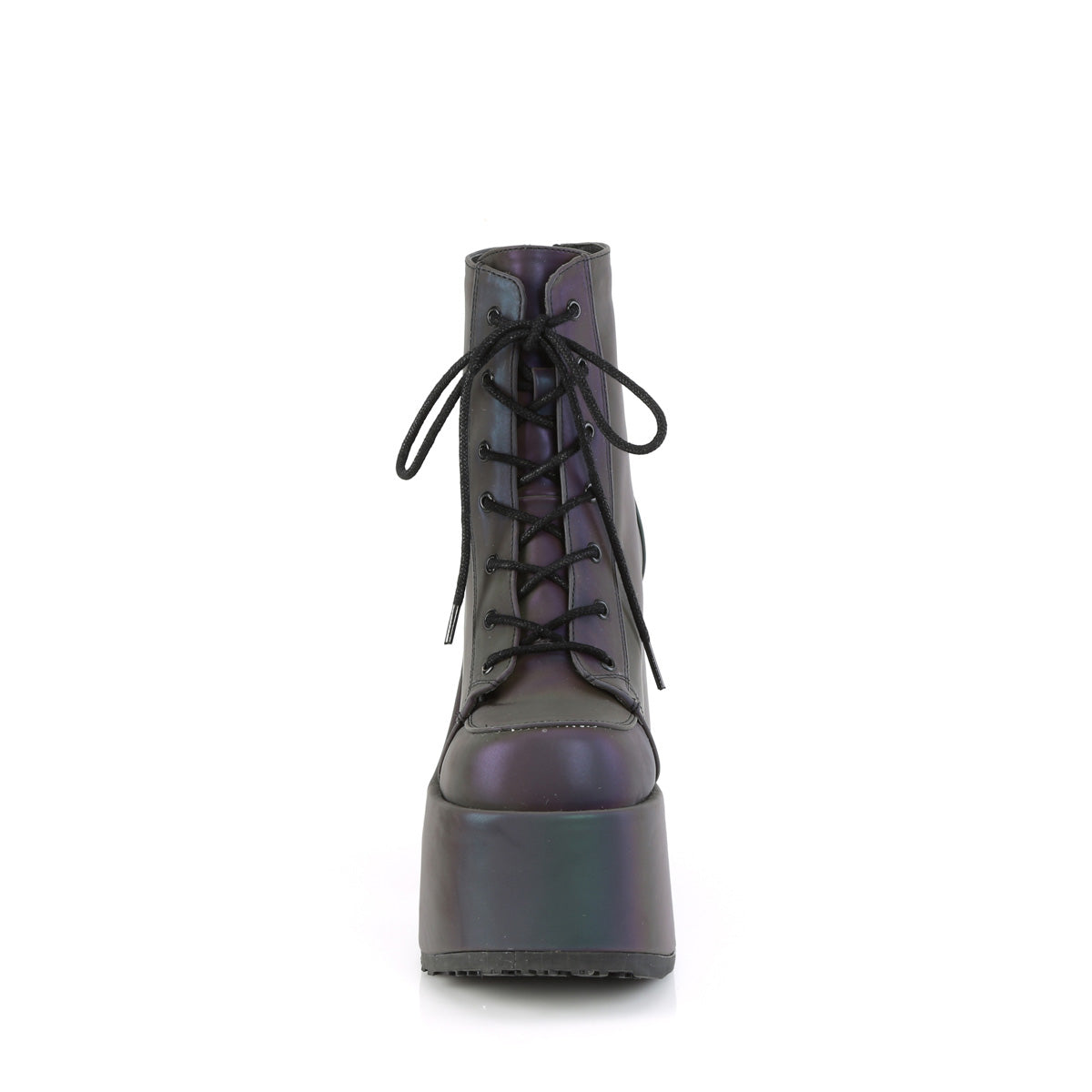 Demonia Cult Hot Sale - "Camel-203" Boots - Green Multi Reflective