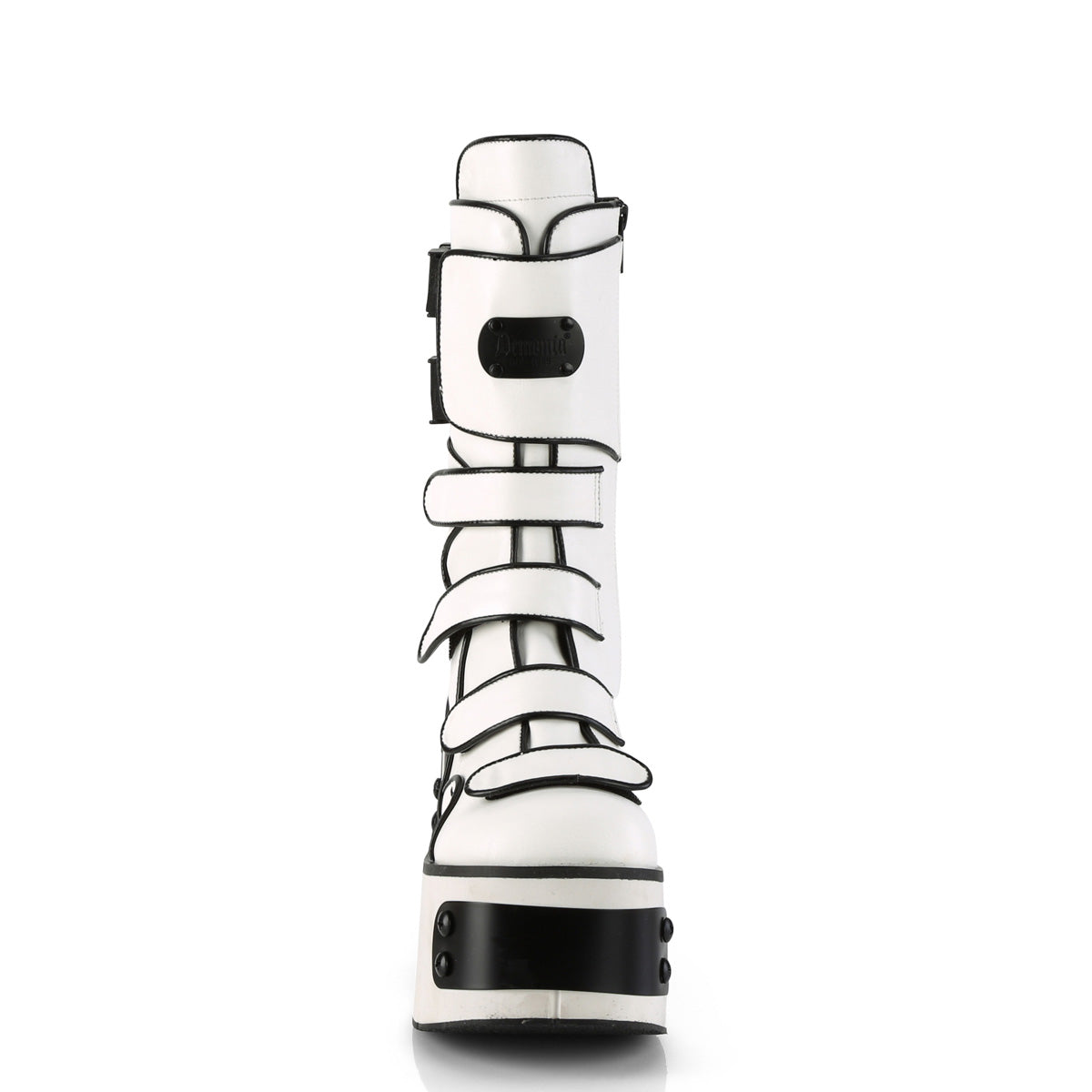 Demonia Cult Everyday - "Kera-108" Boots - White Vegan Leather