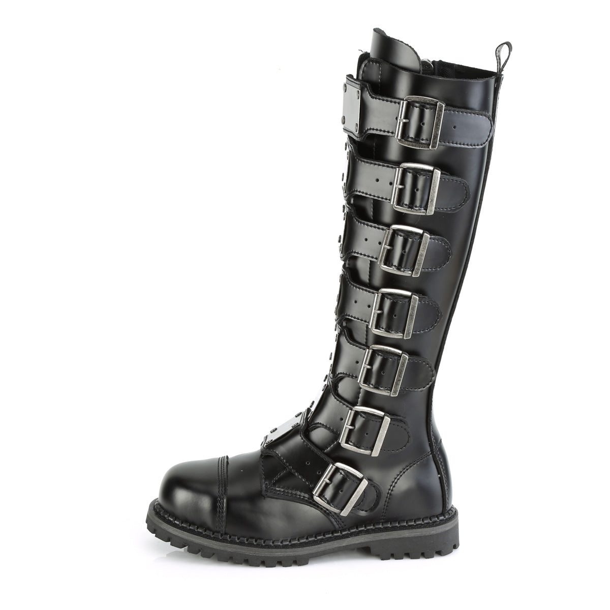 Demonia Cult Best Price - "Riot-21MP" Boots - Black Leather