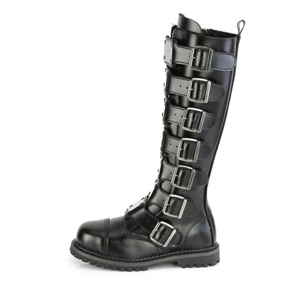 Demonia Cult Best Price - "Riot-21MP" Boots - Black Leather