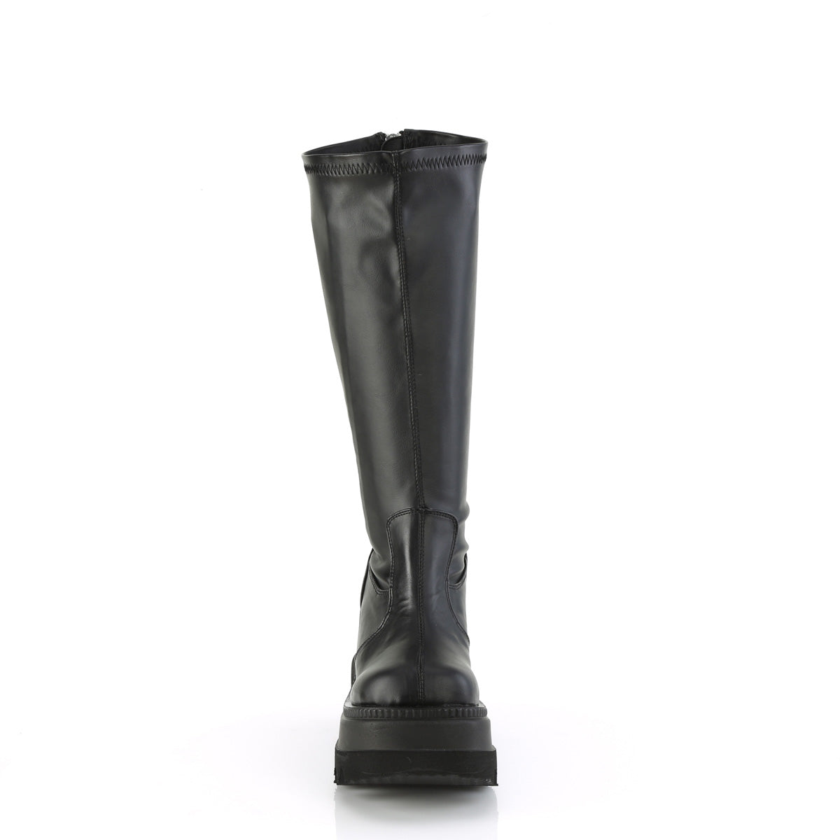 Demonia Cult Quality - "Shaker-65WC" Boots - Black Stretch Vegan Leather