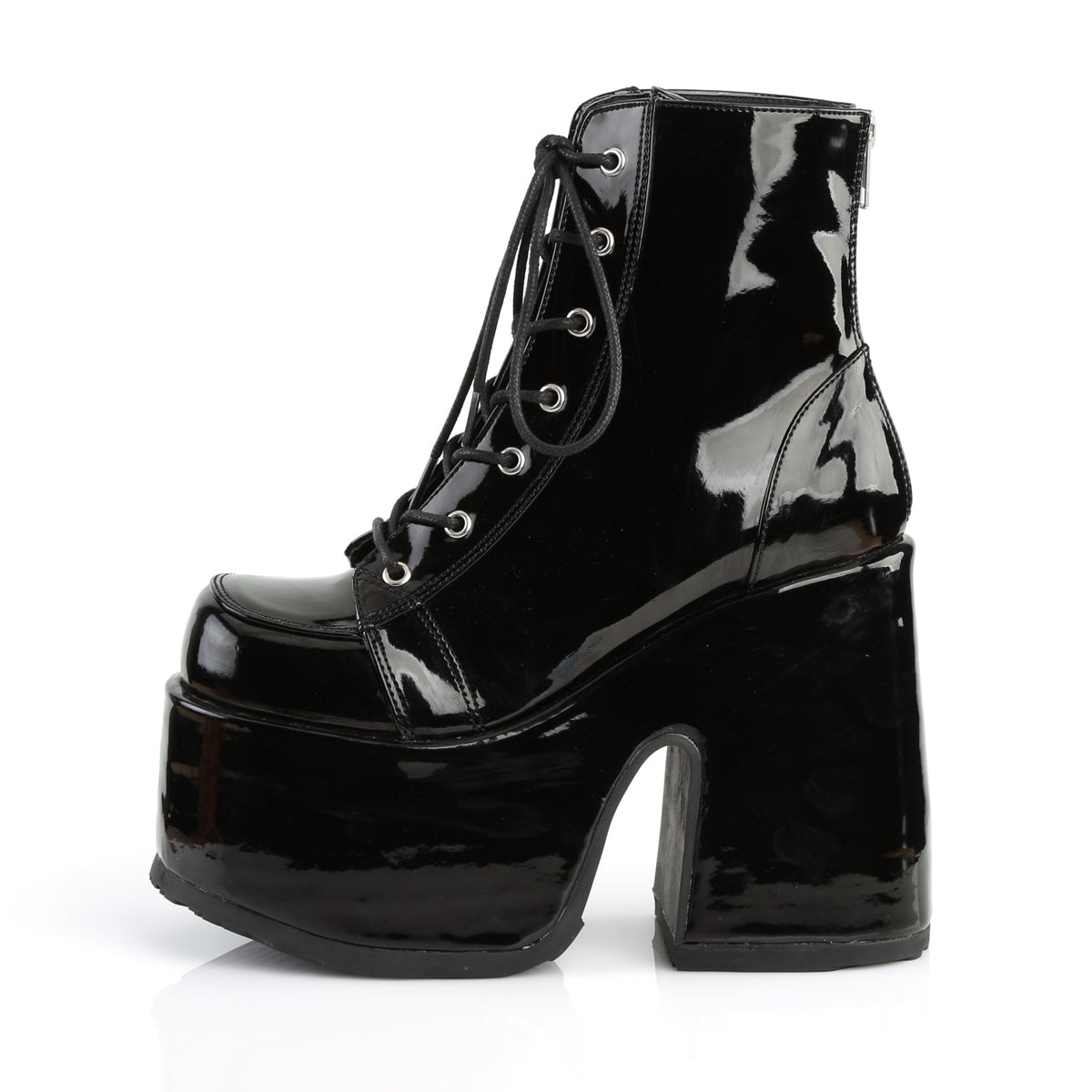 Demonia Cult Quality - "Camel-203" Boots - Black Patent