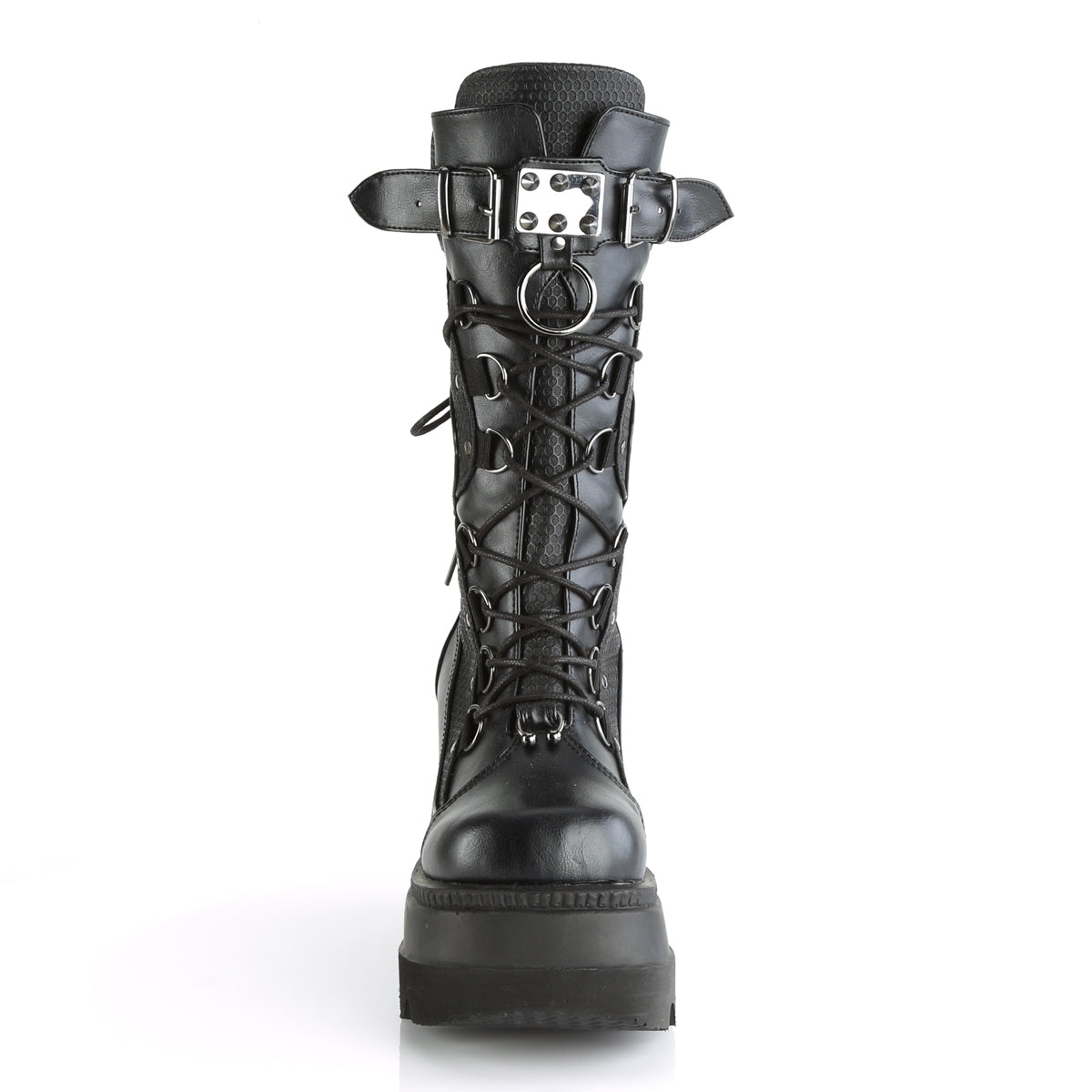 Demonia Cult Classic - "Shaker-70" Boots - Black Vegan Leather