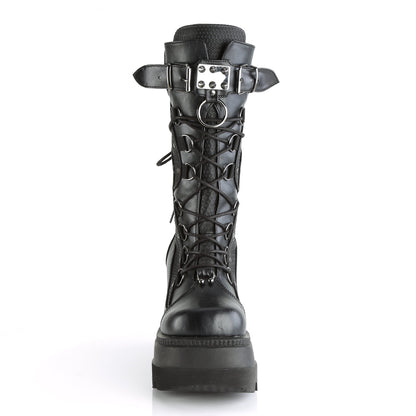 Demonia Cult Classic - "Shaker-70" Boots - Black Vegan Leather