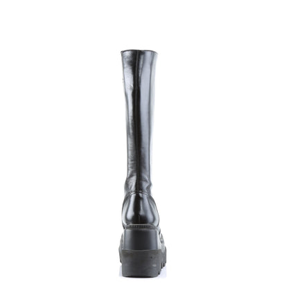 Demonia Cult Discount - "Shaker-100" Boots - Black Vegan Leather