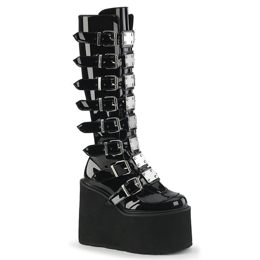 Demonia Cult Customer Favorite - "Swing-815" Boots - Black Patent