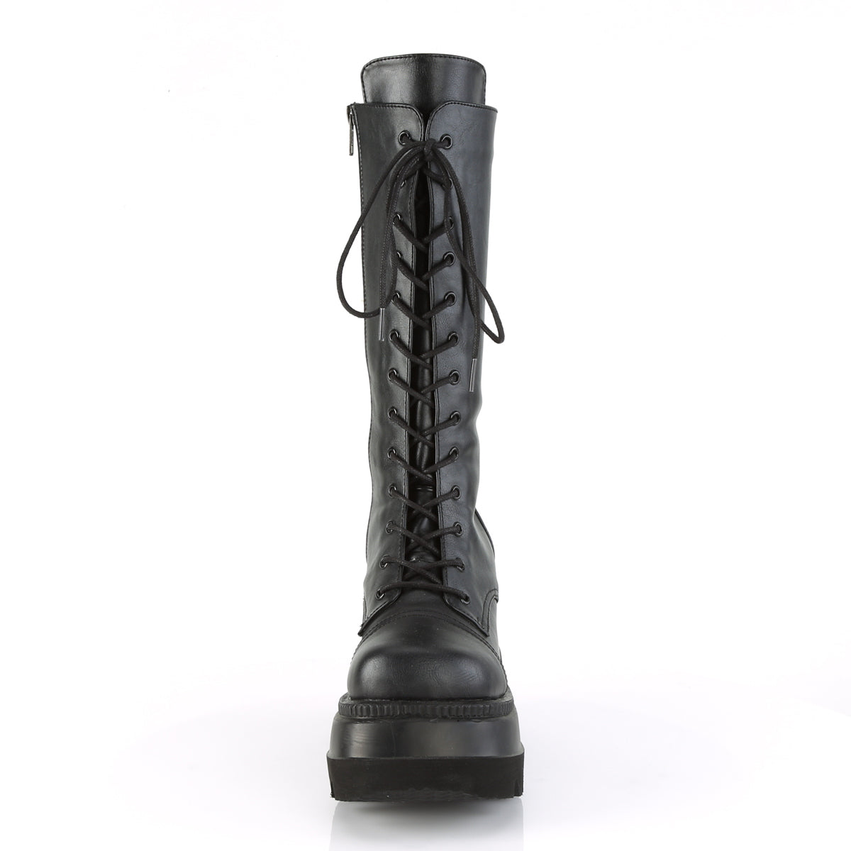 Demonia Cult Popular - "Shaker-72" Boots - Black Vegan Leather