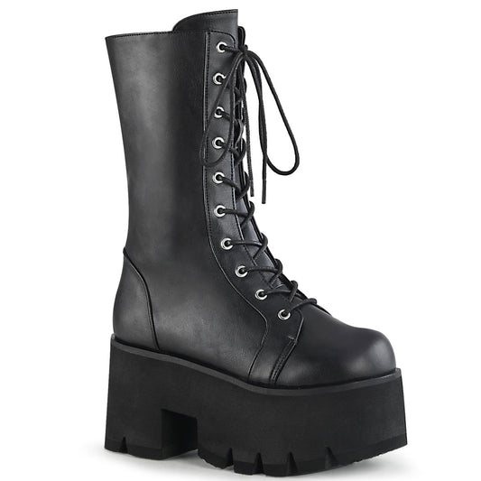 Demonia Cult Classic - "Ashes-105" Boots - Black Vegan Leather