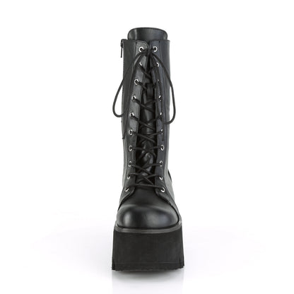 Demonia Cult Classic - "Ashes-105" Boots - Black Vegan Leather