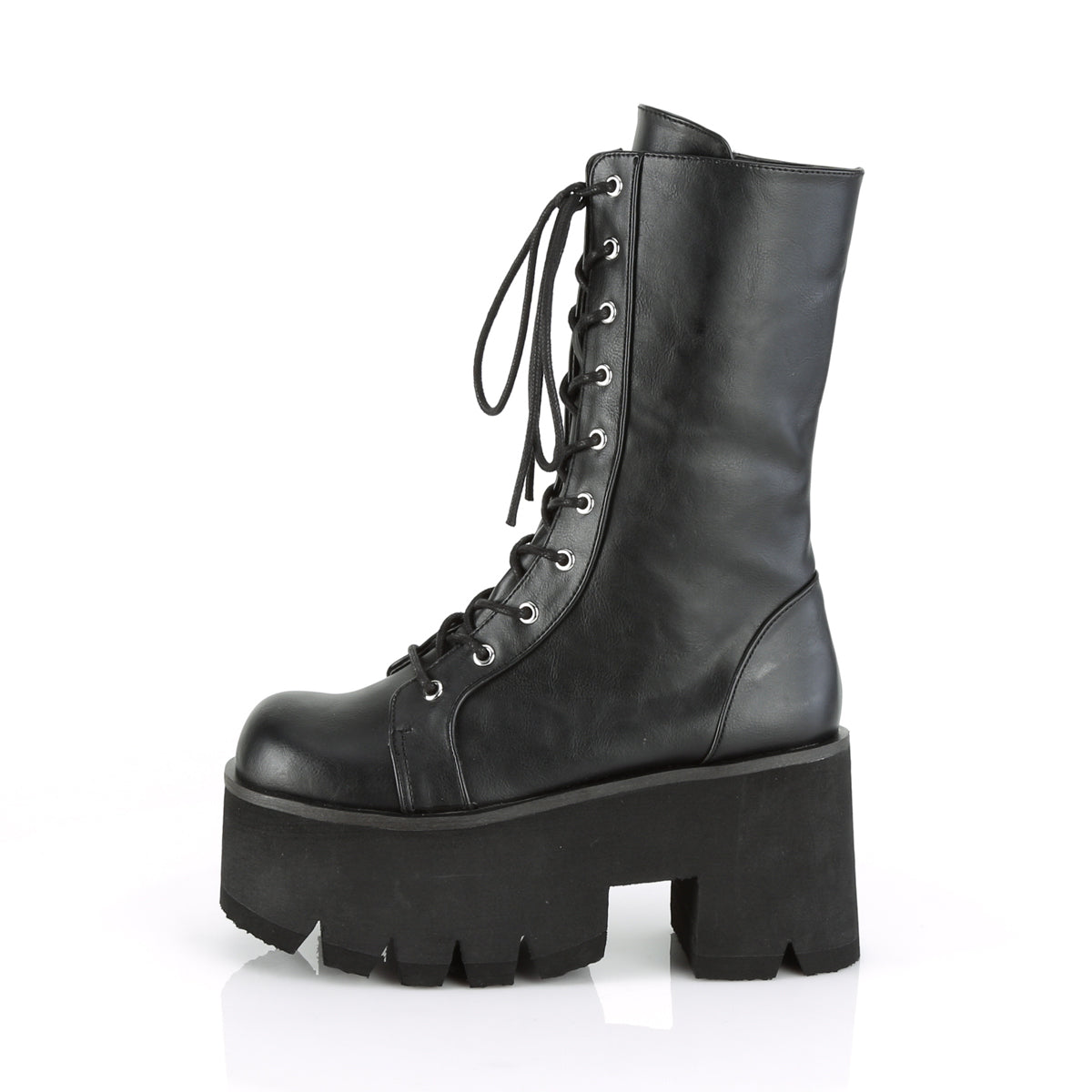 Demonia Cult Classic - "Ashes-105" Boots - Black Vegan Leather