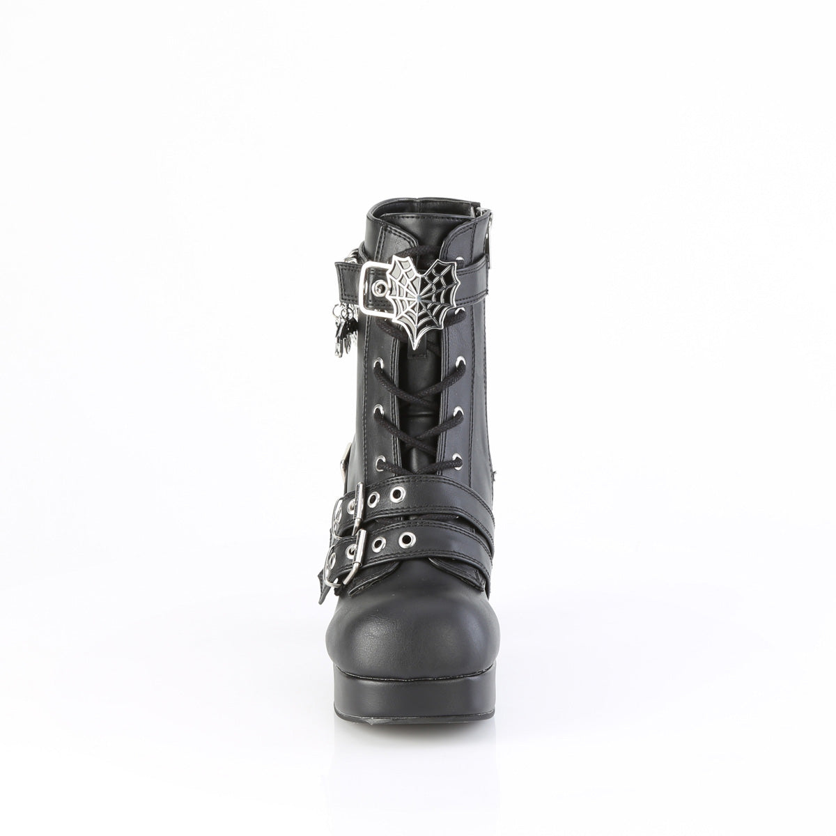 Demonia Cult Everyday - "Gothika-66" Boots - Black Vegan Leather