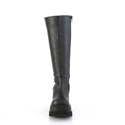Demonia Cult Smart Buy - "Shaker-100WC" Boots - Black Vegan Leather
