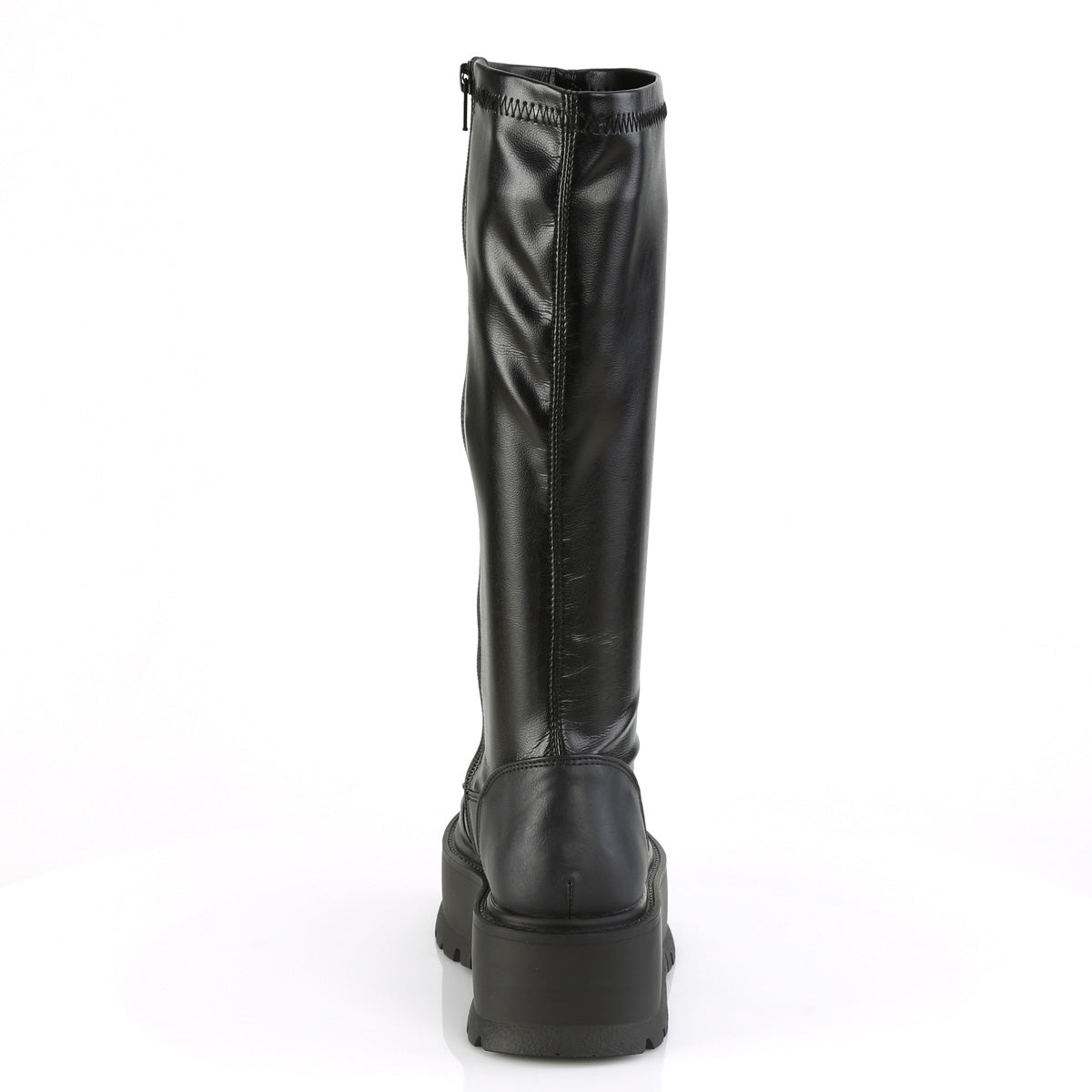 Demonia Cult Discount - "Slacker-200" Boots - Black Stretch Vegan Leather