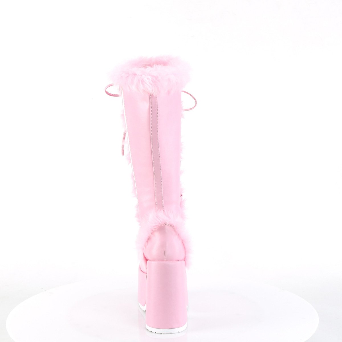 Demonia Cult Popular - "Camel-311" Boots - Pastel Pink Vegan Leather