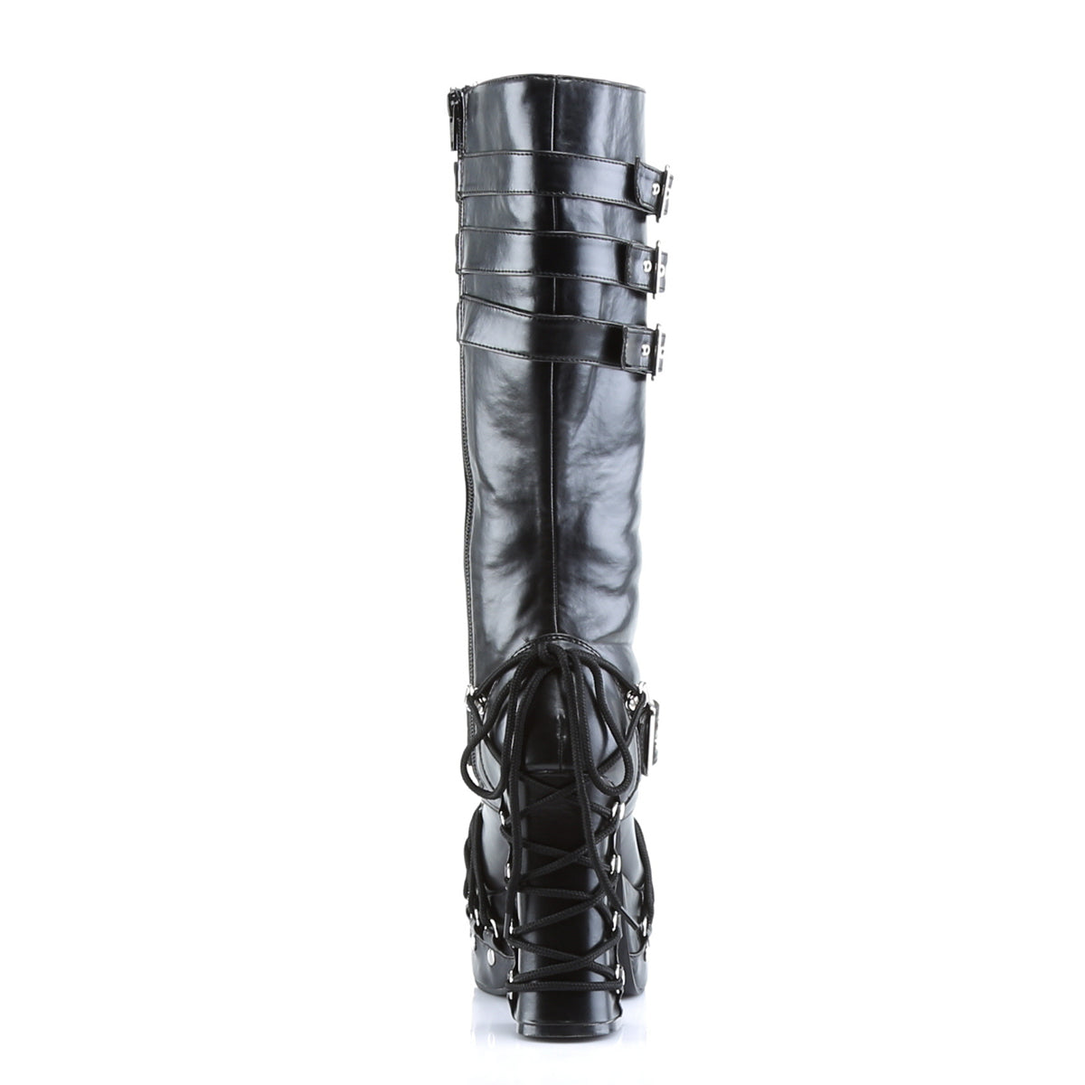 Demonia Cult Smart Buy - "Charade-206" Boots - Black Vegan Leather
