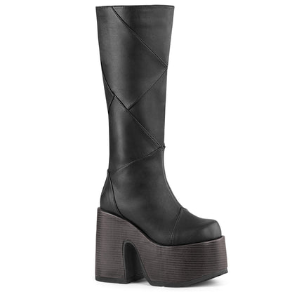 Demonia Cult Trusted - "Camel-280" Boots - Black Vegan Leather