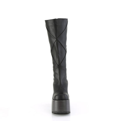 Demonia Cult Trusted - "Camel-280" Boots - Black Vegan Leather