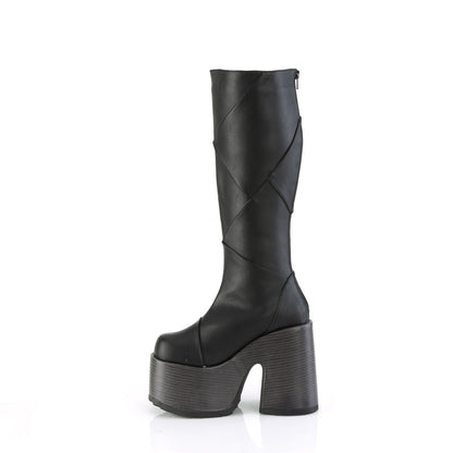 Demonia Cult Trusted - "Camel-280" Boots - Black Vegan Leather
