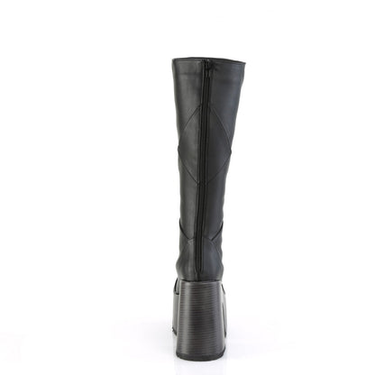 Demonia Cult Trusted - "Camel-280" Boots - Black Vegan Leather
