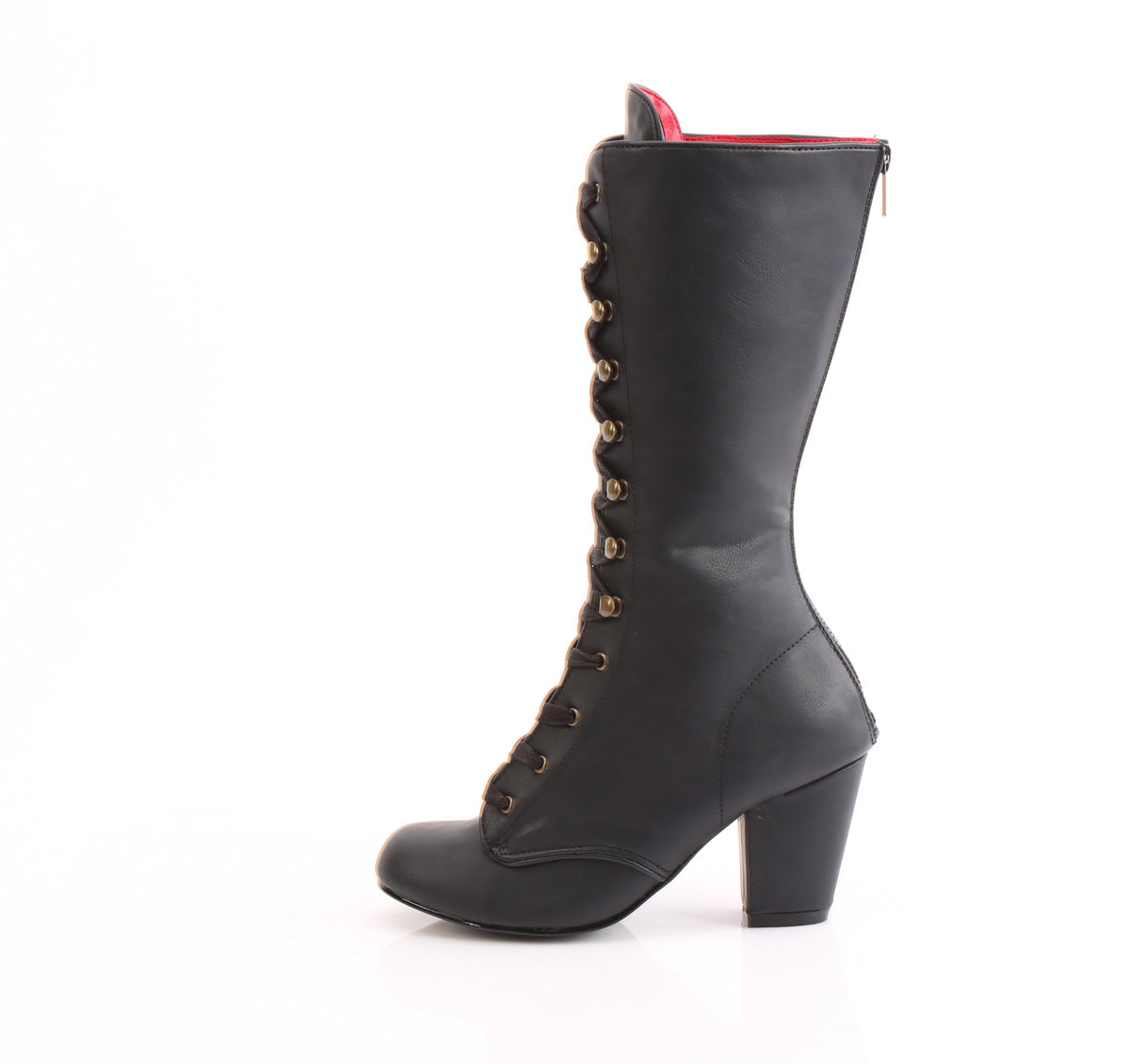 Demonia Cult Customer Favorite - "Vivika-205" Boots - Black Vegan Leather