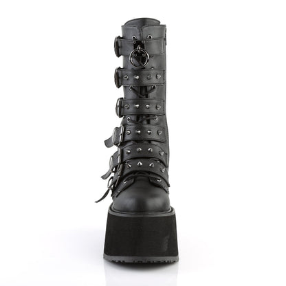 Demonia Cult Trusted - "Damned-225" Boots - Black Vegan Leather