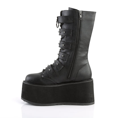 Demonia Cult Trusted - "Damned-225" Boots - Black Vegan Leather