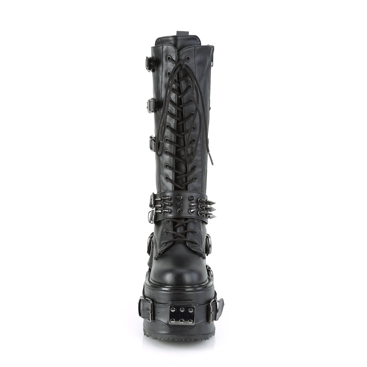 Demonia Cult Trending - "Swing-327" Boots - Black Vegan Leather