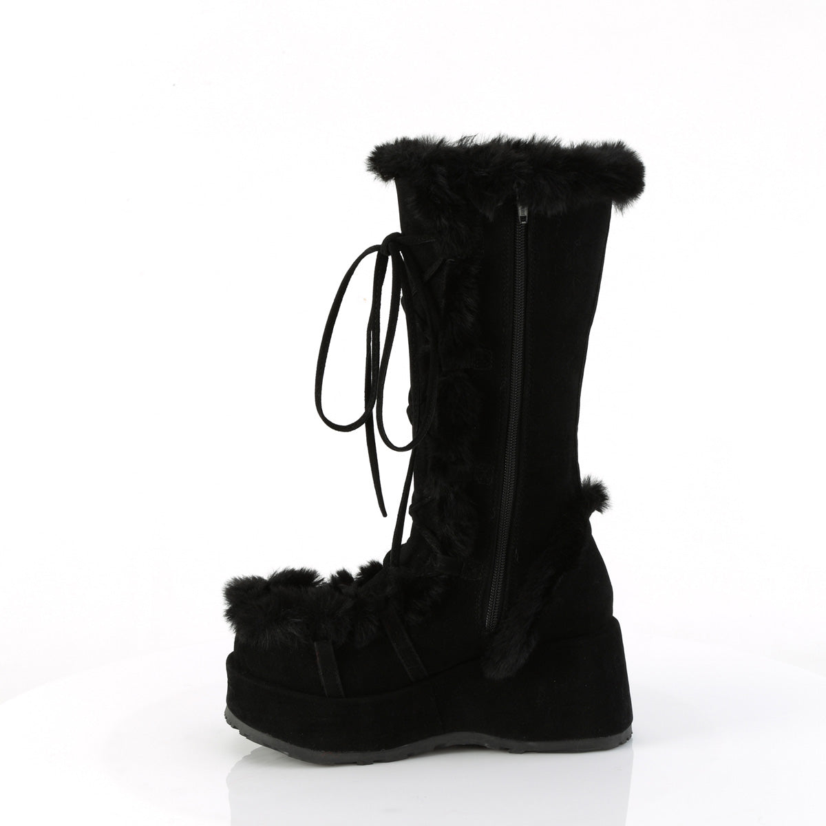 Demonia Cult Special Offer - "Cubby-311" Boots - Black Vegan Suede