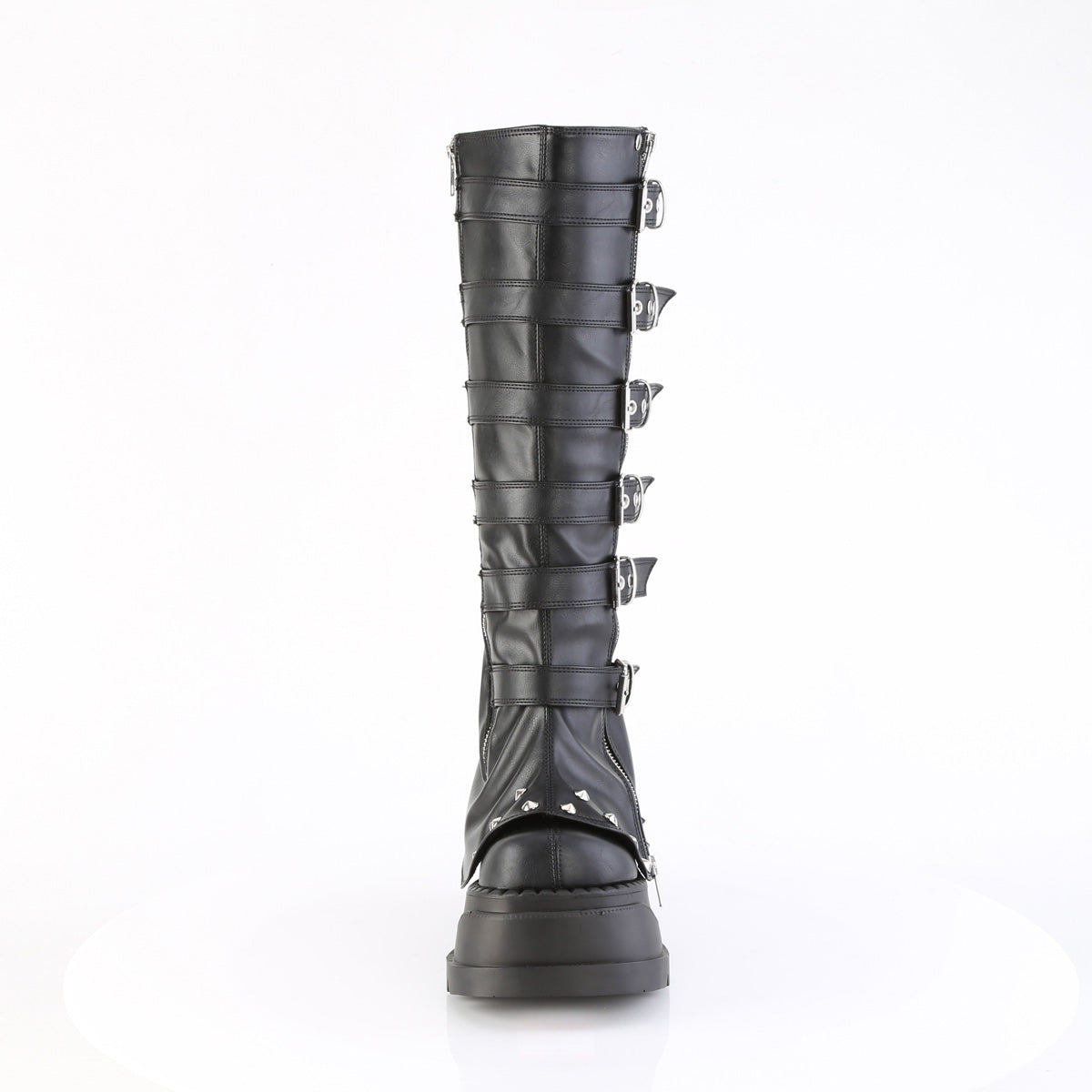 Demonia Cult Top Pick - "Stomp-223" Boots - Black Vegan Leather