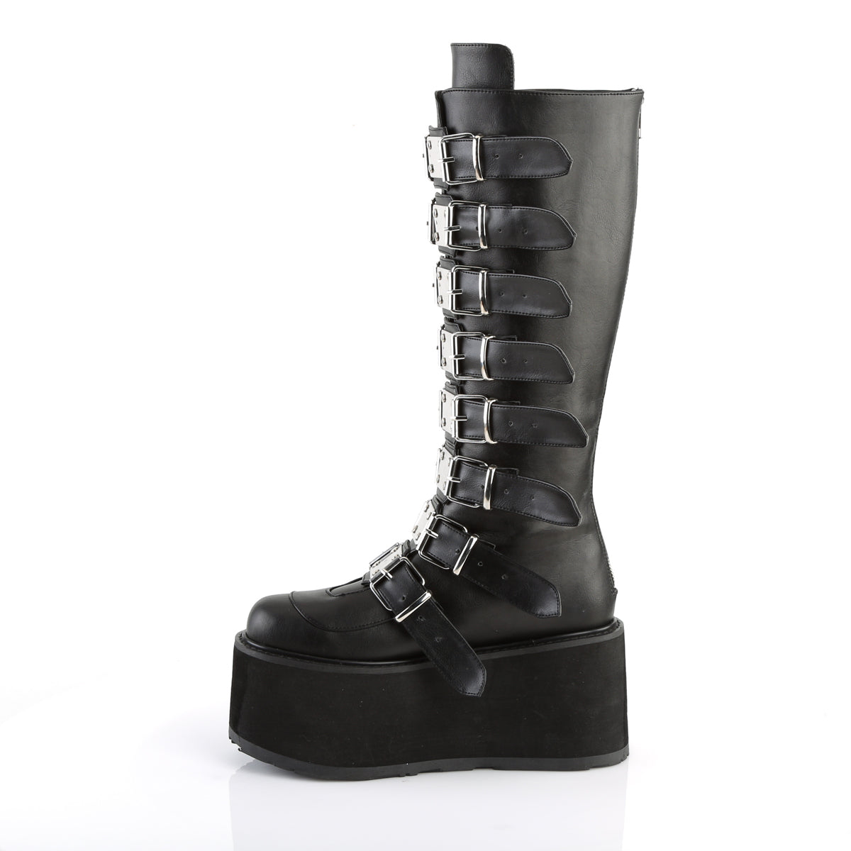 Demonia Cult Customer Favorite - "Damned-318" Boots - Black Vegan Leather