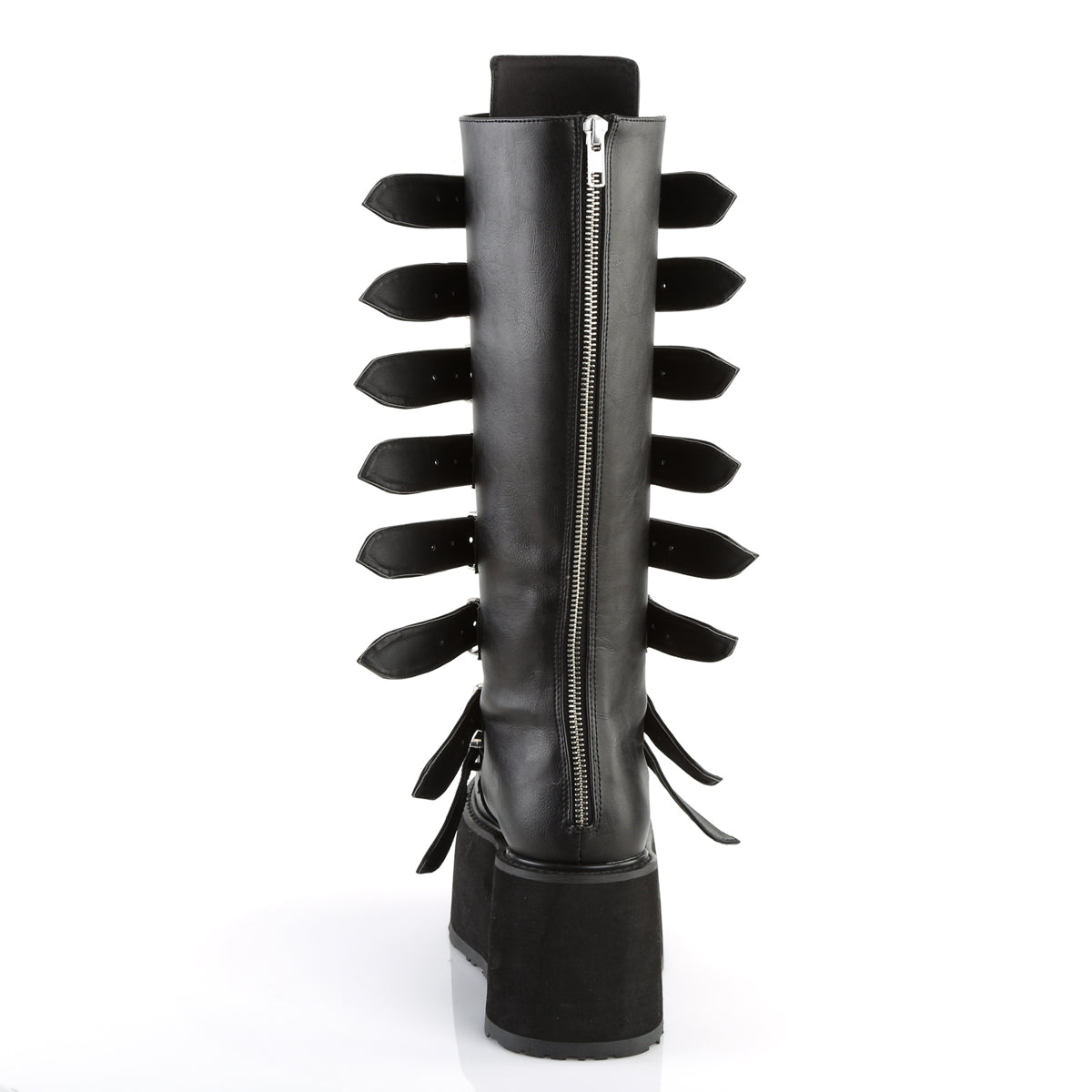 Demonia Cult Customer Favorite - "Damned-318" Boots - Black Vegan Leather