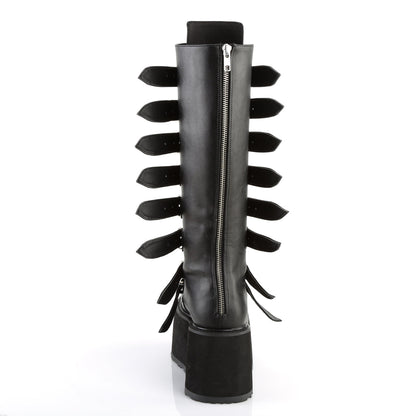 Demonia Cult Customer Favorite - "Damned-318" Boots - Black Vegan Leather
