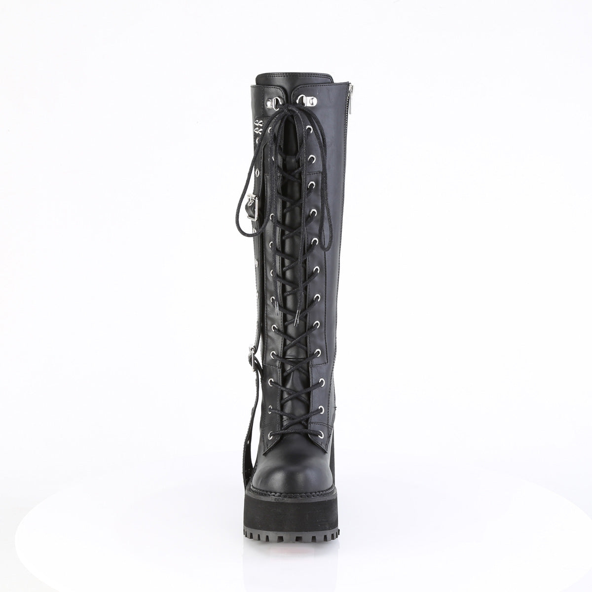 Demonia Cult Hot Sale - "Assault-218" Boots - Black Vegan Leather